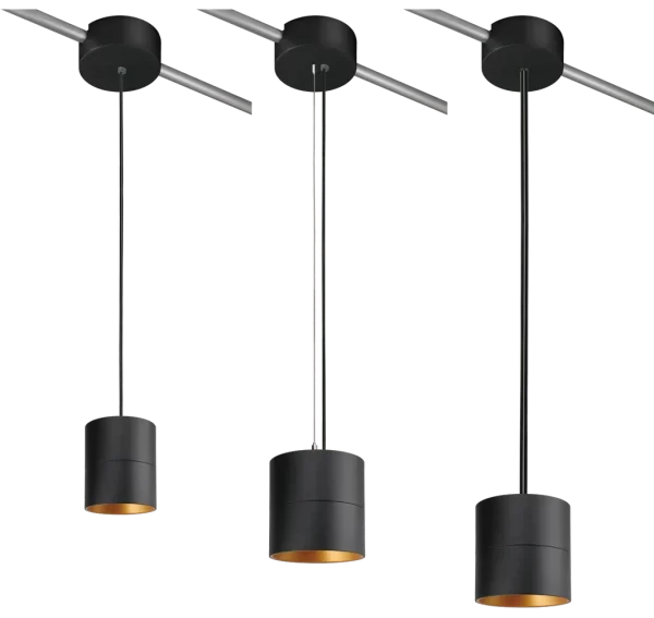 LED Cylinder Light 4-Inch Black Finish 90 CRI Cable Pendant Mount (OSL-CYL-4) - Image 6