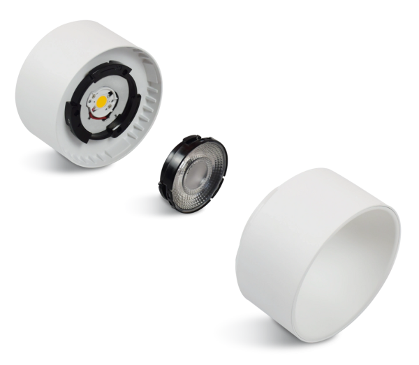 LED Cylinder Light 6-Inch Black Finish 80 CRI Surface Mount (OSL-CYL-6) - Image 4