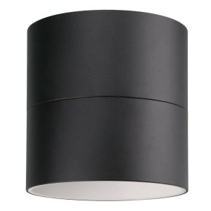 LED Cylinder Light 4-Inch Black Finish 80 CRI Surface Mount (OSL-CYL-4)