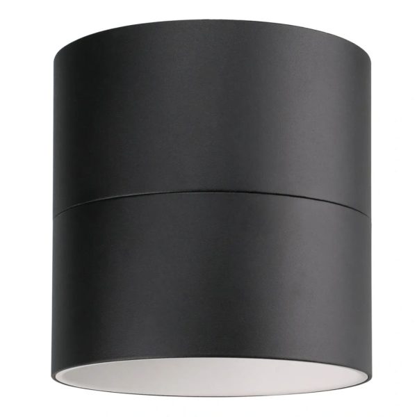 LED Cylinder Light 4-Inch Black Finish 80 CRI Surface Mount (OSL-CYL-4)