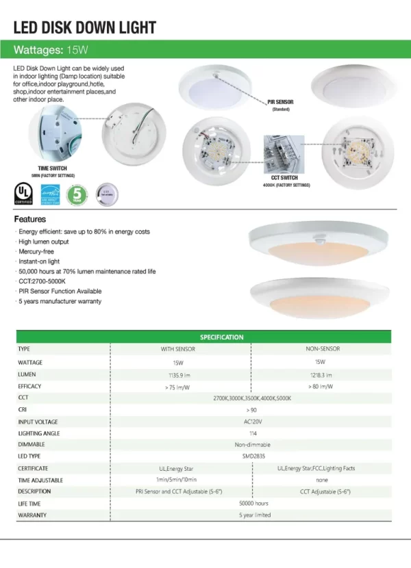 6" LED Disk Downlight - Image 5