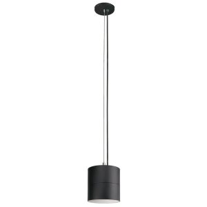 LED Cylinder Light 4-Inch Black Finish 80 CRI Cable Pendant Mount (OSL-CYL-4)