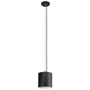 LED Cylinder Light 6-Inch Black Finish 90 CRI Cable Pendant Mount (OSL-CYL-6)