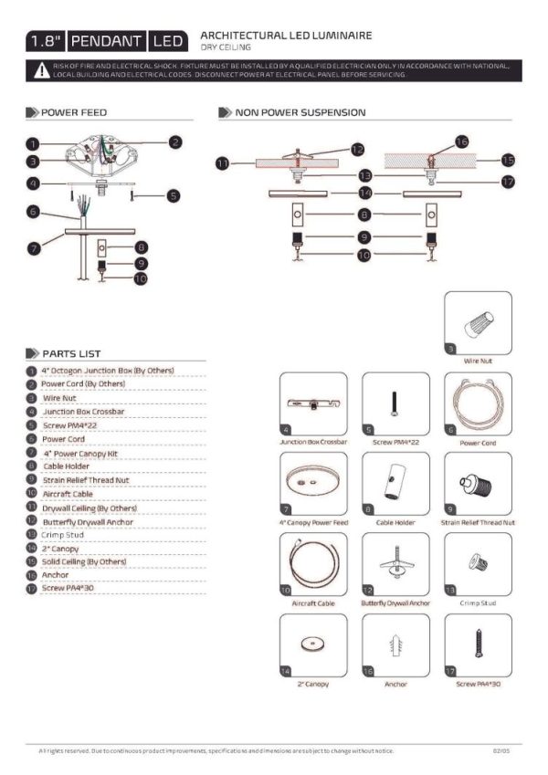 LED Zeta Linear 1.8" Pendant & Surface 8FT (OSL-ZE-ITWDD) - Image 6