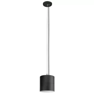 LED Cylinder Light 4-Inch Black Finish 90 CRI Cable Pendant Mount (OSL-CYL-4)