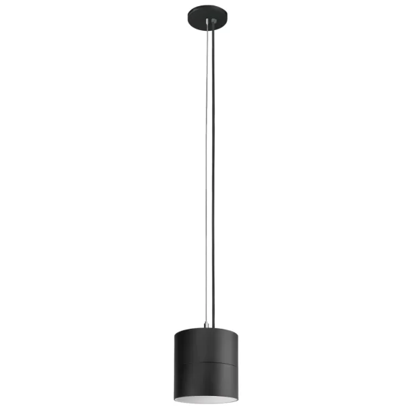 LED Cylinder Light 4-Inch Black Finish 90 CRI Cable Pendant Mount (OSL-CYL-4)