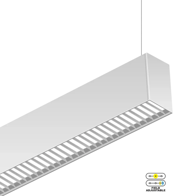 LED Zeta Linear 2.3" Louver Pendant & Surface 4FT (OSL-ZE-ITWAL)