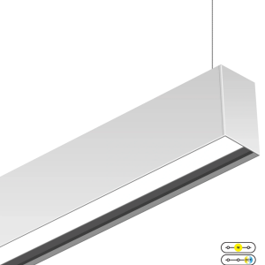 LED Zeta Linear 2.3" Deep Regressed Pendant & Surface 4FT (OSL-ZE-ITWAT)