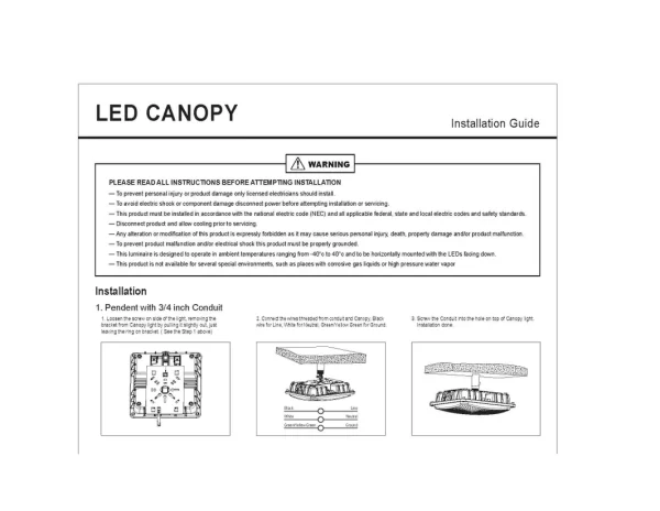 LED Slim Canopy Square Fixed Wattage (OSL-MCP05) - Image 9
