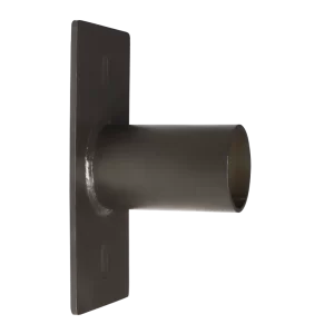 Horizontal Wall/Square Pole Mount Tenon Bracket with 2-3/8" O.D. Tenon