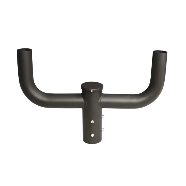 180 Degree Double Round Bullhorn 20.5" Spread with 2-3/8" O.D. Tenon