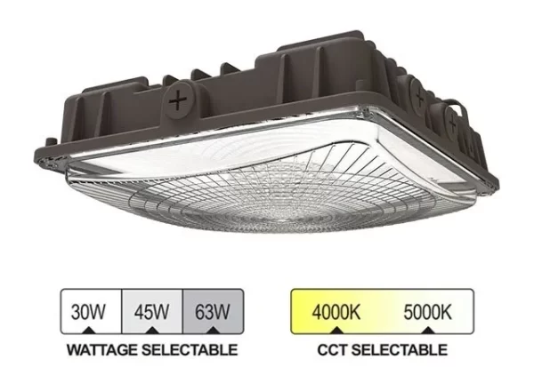 LED Slim Canopy Square Economic Light (Pack of 2) - Image 3